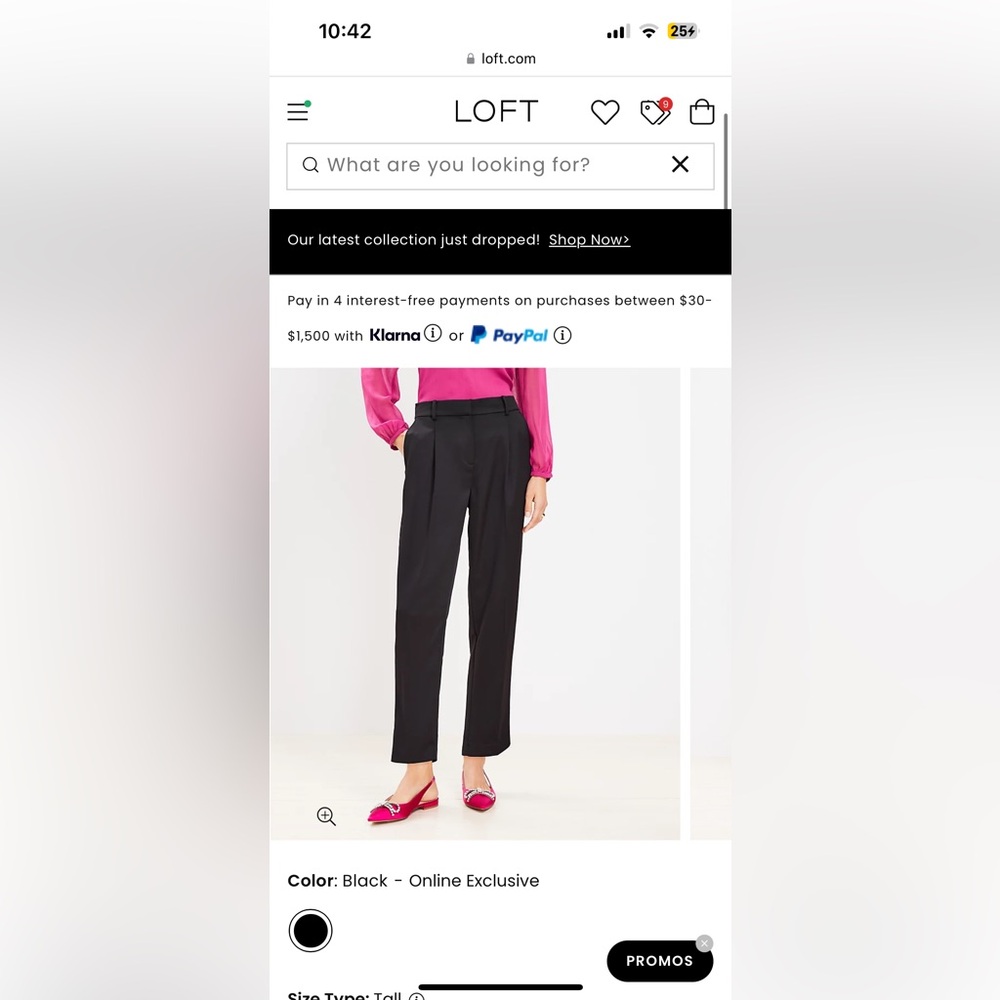 Ann Taylor Loft Satin Skinny pants
